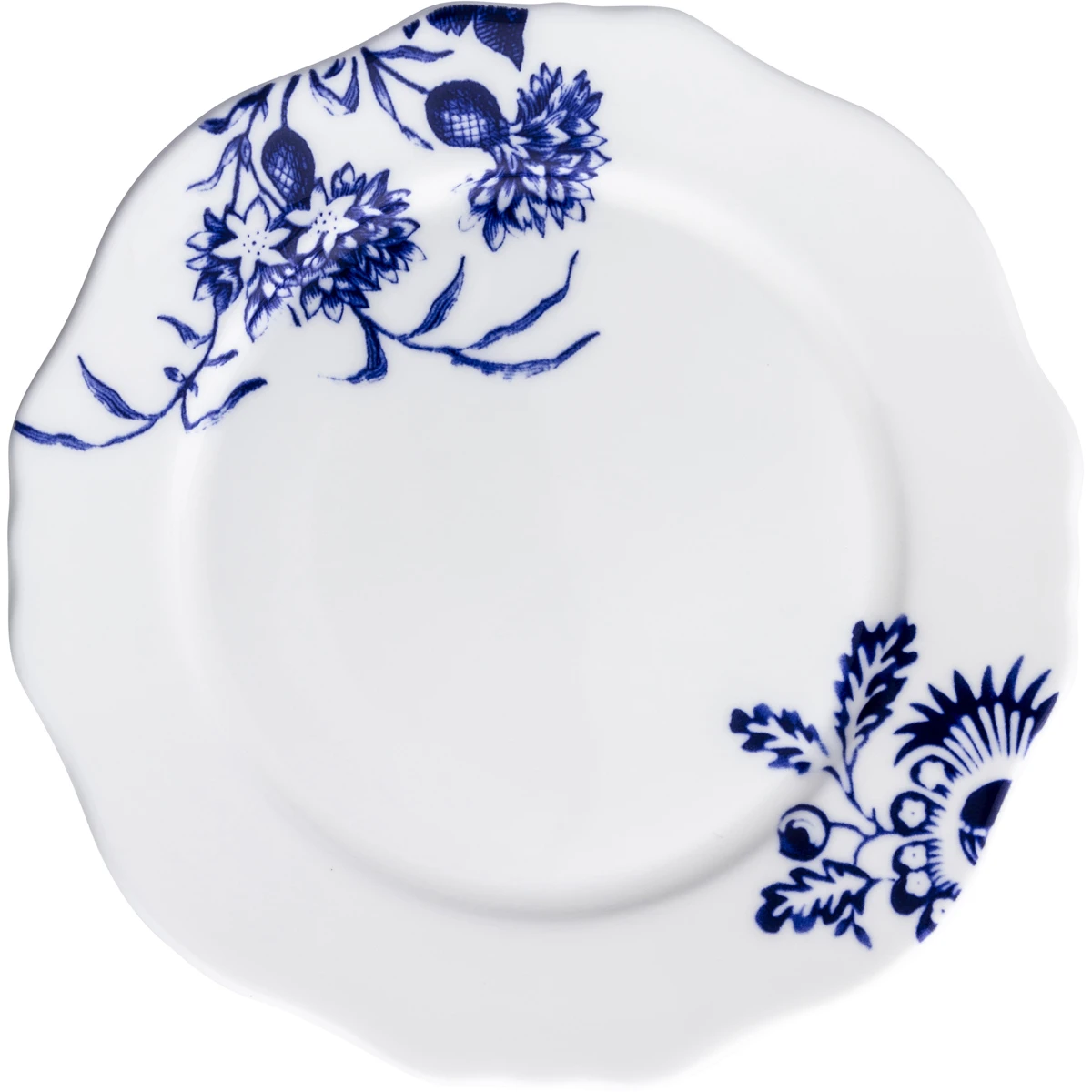 Teller flach Fahne 16,5cm VPE 4 Stück Blue Botanicals