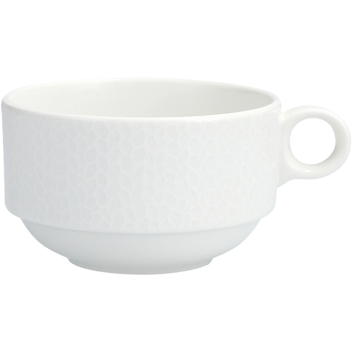 WEISS Cappuccino-Tasse stapelbar VPE 4 Stück AMANDA